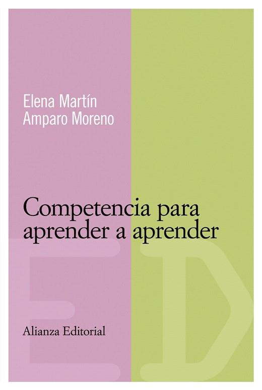 COMPETENCIA PARA APRENDER A APRENDER | 9788420684109 | MARTIN,ELENA/MORENO,AMPARO | Llibreria Geli - Llibreria Online de Girona - Comprar llibres en català i castellà