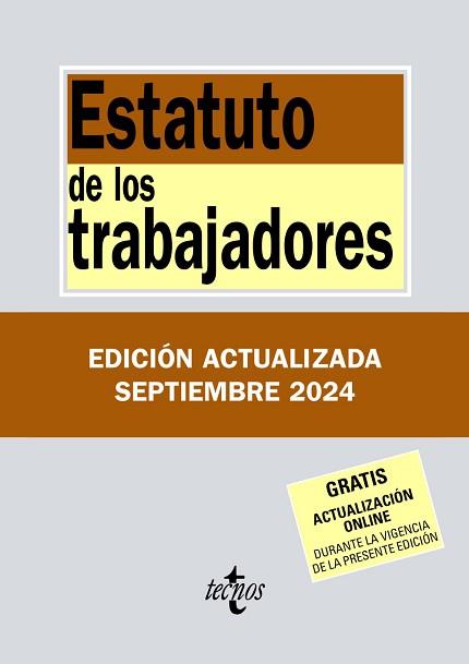 ESTATUTO DE LOS TRABAJADORES(40ª EDICIÓN 2024) | 9788430990924 | Llibreria Geli - Llibreria Online de Girona - Comprar llibres en català i castellà