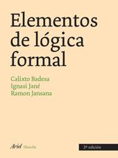 ELEMENTOS DE LOGICA FORMAL(2ª EDICION) | 9788434487772 | BADESA/JANE/JANSANA | Libreria Geli - Librería Online de Girona - Comprar libros en catalán y castellano