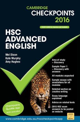 CAMBRIDGE CHECKPOINTS 2016.HSC ADVANCED ENGLISH | 9781107564572 | Llibreria Geli - Llibreria Online de Girona - Comprar llibres en català i castellà