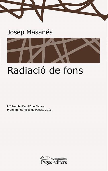 RADIACIÓ DE FONS | 9788499758367 | MASANÉS NOGUÉS,JOSEP | Libreria Geli - Librería Online de Girona - Comprar libros en catalán y castellano