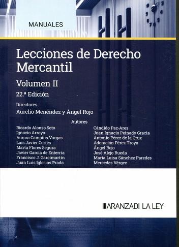 LECCIONES DE DERECHO MERCANTIL-2(22ª EDICIÓN 2024) | 9788410783140 | Llibreria Geli - Llibreria Online de Girona - Comprar llibres en català i castellà