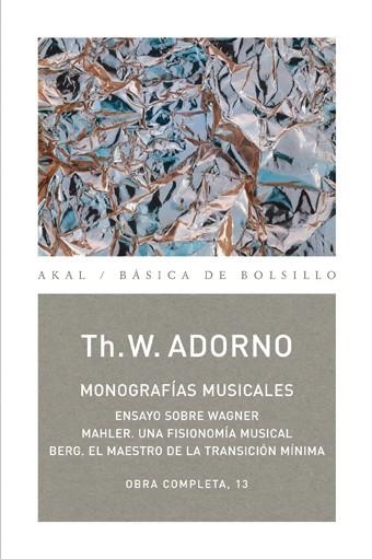 TH. W. ADORNO:MONOGRAFIAS MUSICALES | 9788446016724 | ADORNO,TEODOR W. | Llibreria Geli - Llibreria Online de Girona - Comprar llibres en català i castellà