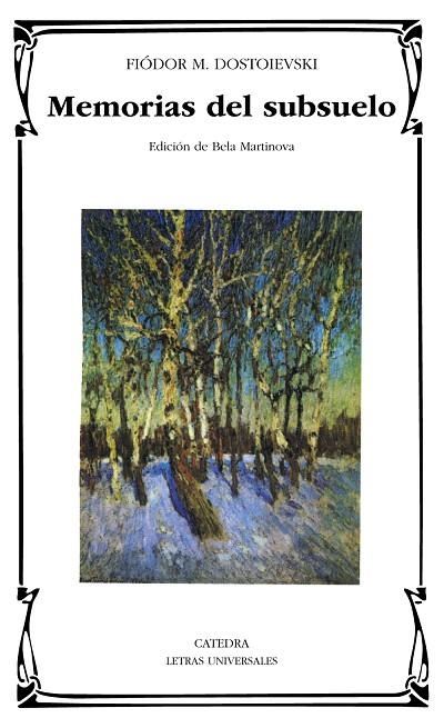 MEMORIAS DEL SUBSUELO | 9788437620329 | DOSTOIEVSKI,FIODOR | Llibreria Geli - Llibreria Online de Girona - Comprar llibres en català i castellà