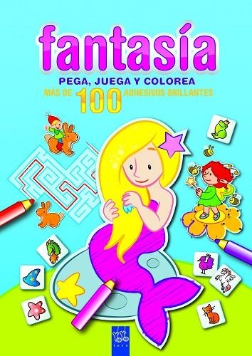 PEGA,JUEGA Y COLOREA.AZUL.FANTASIA | 9788408089971 | YOYO | Llibreria Geli - Llibreria Online de Girona - Comprar llibres en català i castellà