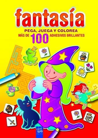 PEGA,JUEGA Y COLOREA.AMARILLO.FANTASIA | 9788408089988 | YOYO | Llibreria Geli - Llibreria Online de Girona - Comprar llibres en català i castellà