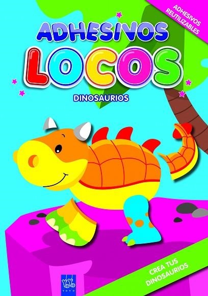 DINOSAURIOS(ADHESIVOS LOCOS) | 9788408089964 | YOYO | Llibreria Geli - Llibreria Online de Girona - Comprar llibres en català i castellà