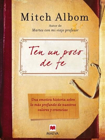 TEN UN POCO DE FE | 9788492695225 | ALBOM,MITCH | Llibreria Geli - Llibreria Online de Girona - Comprar llibres en català i castellà