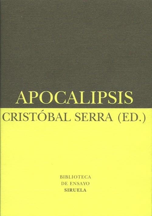 APOCALIPSIS | 9788478446575 | SERRA,CRISTOBAL | Libreria Geli - Librería Online de Girona - Comprar libros en catalán y castellano