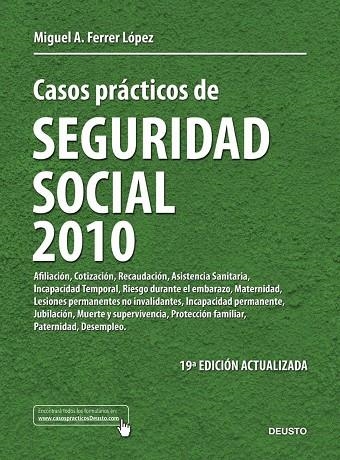 CASOS PRACTICOS DE SEGURIDAD SOCIAL(ED.2010) | 9788423427758 | FERRER,MIGUEL A | Llibreria Geli - Llibreria Online de Girona - Comprar llibres en català i castellà