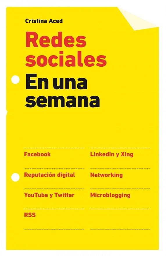 REDES SOCIALES EN UNA SEMANA | 9788498750584 | ACED,CRISTINA | Llibreria Geli - Llibreria Online de Girona - Comprar llibres en català i castellà