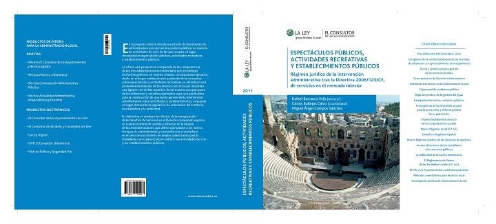 ESPECTACULOS PUBLICOS,ACTIVIDADES RECREATIVAS Y ESTABLECIMIE | 9788470525469 | BARRANCO VELA,RAFAEL/BULLEJOS CALVO,CARLOS/CAMPOS | Llibreria Geli - Llibreria Online de Girona - Comprar llibres en català i castellà