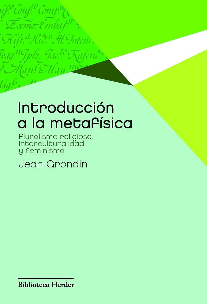 INTRODUCCION A LA METAFISICA.PLURALISMO RELIGIOSO  | 9788425428418 | GRONDIN,JEAN | Llibreria Geli - Llibreria Online de Girona - Comprar llibres en català i castellà