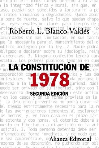 LA CONSTITUCION DE 1978(2ª EDICION) | 9788420664583 | BLANCO VALDES,ROBERTO L. | Llibreria Geli - Llibreria Online de Girona - Comprar llibres en català i castellà