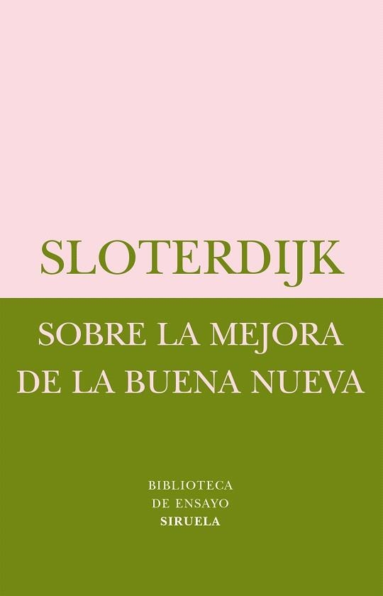 SOBRE LA MEJORA DE LA BUENA NUEVA | 9788478448623 | SLOTERDIJK,PETER | Llibreria Geli - Llibreria Online de Girona - Comprar llibres en català i castellà