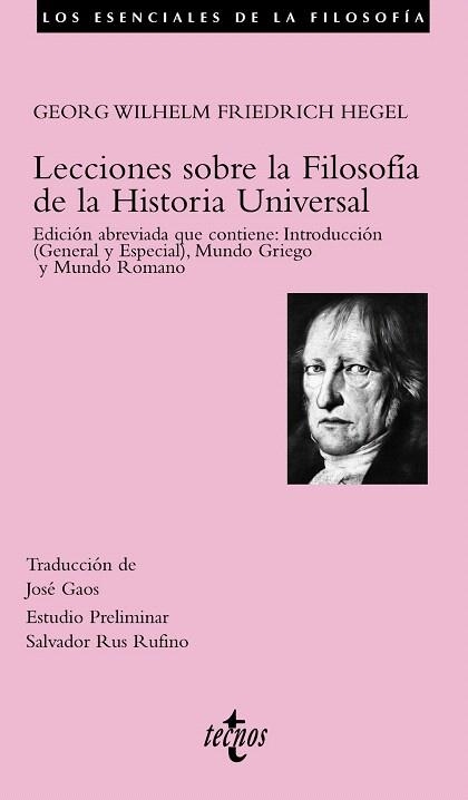 LECCIONES SOBRE LA FILOSOFIA DE LA HISTORIA UNIVERSAL | 9788430942503 | HEGEL,GEORG | Llibreria Geli - Llibreria Online de Girona - Comprar llibres en català i castellà