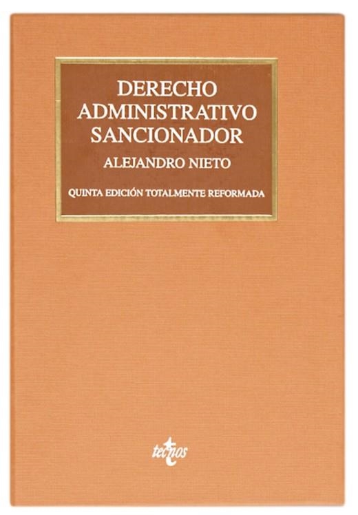 DERECHO ADMINISTRATIVO SANCIONADOR(5ª EDICION 2012) | 9788430954766 | NIETO,ALEJANDRO | Llibreria Geli - Llibreria Online de Girona - Comprar llibres en català i castellà