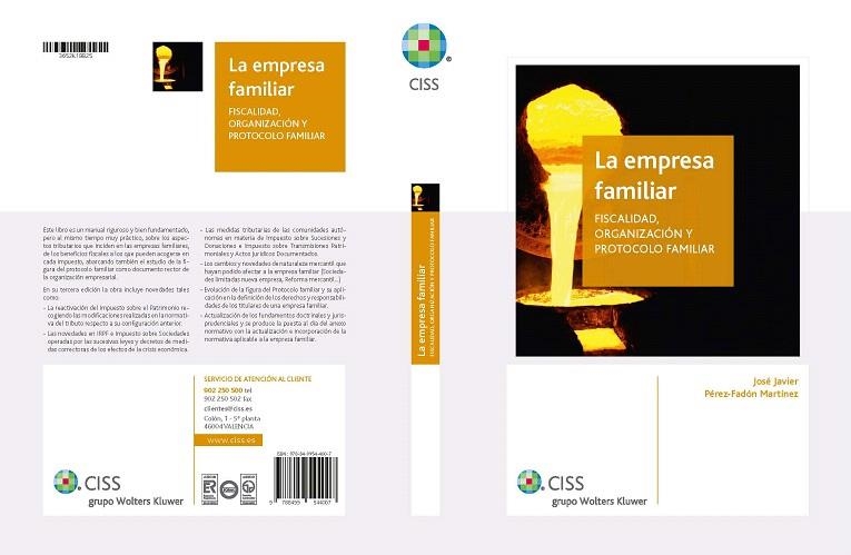 LA EMPRESA FAMILIAR.FISCALIDAD,ORGANIZACIÓN Y PROTOCOLO FAMILIAR | 9788499544007 | PÉREZ-FADÓN MARTÍNEZ,JOSÉ JAVIER | Llibreria Geli - Llibreria Online de Girona - Comprar llibres en català i castellà