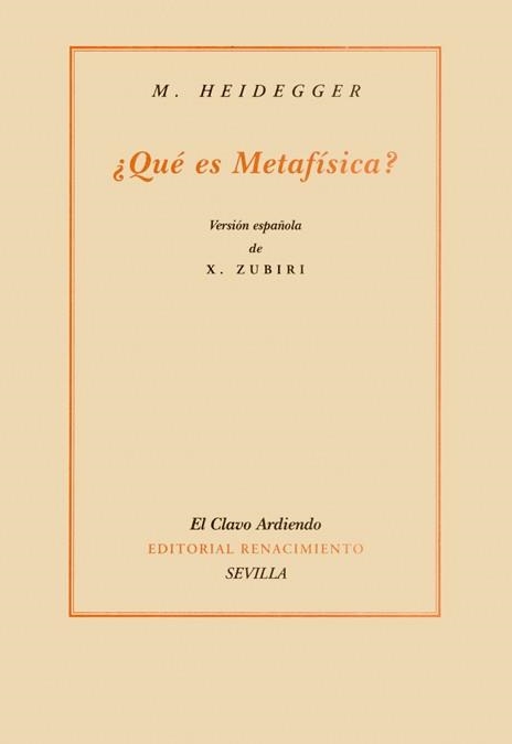 QUE ES METAFISICA? | 9788484720911 | HEIDEGGER,M. | Llibreria Geli - Llibreria Online de Girona - Comprar llibres en català i castellà