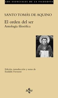 EL ORDEN DEL SER. ANTOLOGIA FILOSOFICA | 9788430939626 | SANTO TOMAS DE AQUINO | Llibreria Geli - Llibreria Online de Girona - Comprar llibres en català i castellà