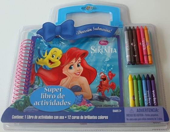 DISNEY LA SIRENITA - ¡DIVERSIÓN SUBMARINA! (MALETÍ LLIBRE+12 CERES) | 9788499513683 | DISNEY | Llibreria Geli - Llibreria Online de Girona - Comprar llibres en català i castellà