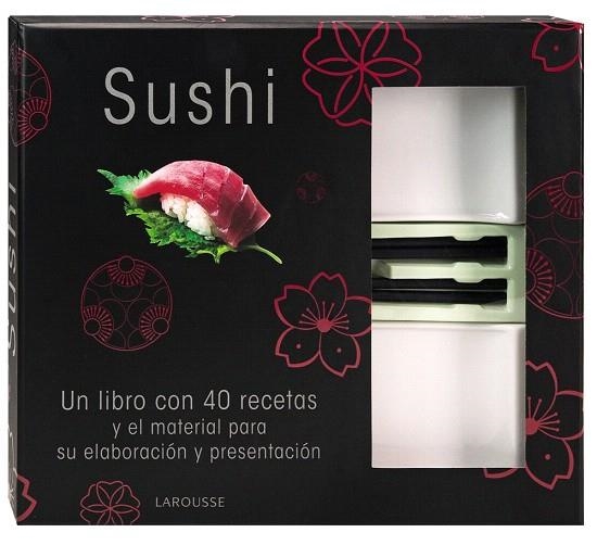 SUSHI.UN LIBRO CON 40 RECETAS Y EL MATERIAL PARA SU ELABORACIÓN Y PRESENTACIÓN | 9788415411741 | A.A.V.V. | Libreria Geli - Librería Online de Girona - Comprar libros en catalán y castellano