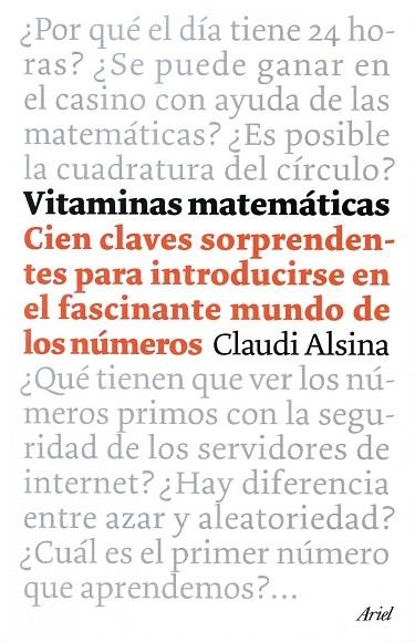 VITAMINAS MATEMÁTICAS | 9788434453500 | ALSINA,CLAUDI | Libreria Geli - Librería Online de Girona - Comprar libros en catalán y castellano