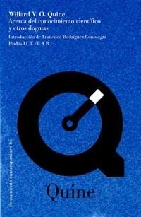 ACERCA DEL CONCIMIENTO CIENTIFICO Y OTROS DOGMAS | 9788449311291 | QUINE,WILLARD V. | Llibreria Geli - Llibreria Online de Girona - Comprar llibres en català i castellà