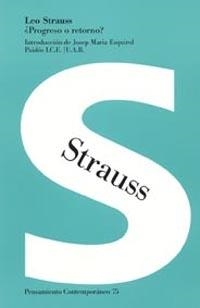 LEO STRAUSS PROGRESO O RETORNO? | 9788449316418 | STRAUSS,LEO | Llibreria Geli - Llibreria Online de Girona - Comprar llibres en català i castellà