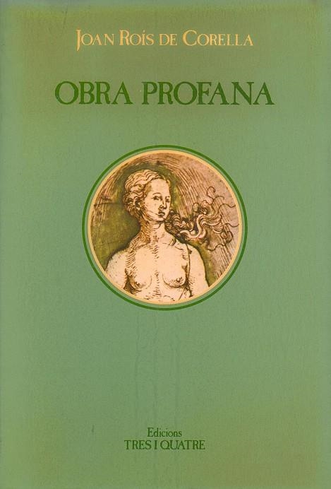 OBRA PROFANA(JOAN ROIS DE CORELLA) | 9788475020846 | CORELLA,JOAN ROIS DE | Llibreria Geli - Llibreria Online de Girona - Comprar llibres en català i castellà