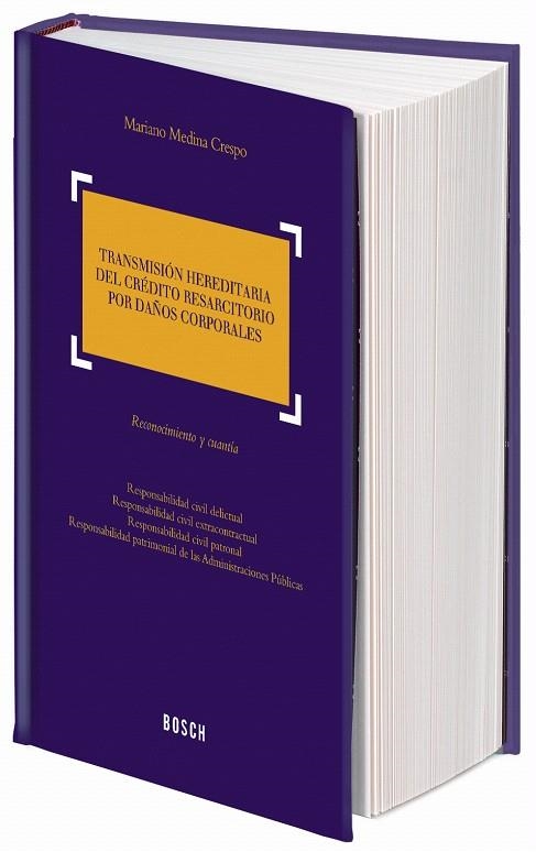 TRANSMISIÓN HEREDITARIA DEL CRÉDITO RESARCITORIO POR DAÑOS CORPORALES.RECONOCIMIENTO Y CUANTÍA | 9788497902304 | MEDINA CRESPO,MARIANO | Libreria Geli - Librería Online de Girona - Comprar libros en catalán y castellano