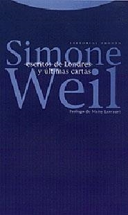 ESCRITOS DE LONDRES Y ULTIMAS CARTAS | 9788481643145 | WEIL,SIMONE | Llibreria Geli - Llibreria Online de Girona - Comprar llibres en català i castellà