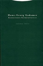 ACOTACIONES HERMENEUTICAS | 9788481645026 | GADAMER,HANS-GEORG | Llibreria Geli - Llibreria Online de Girona - Comprar llibres en català i castellà