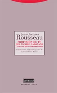 PROFESION DE FE DEL VICARIO SABOYANO | 9788481649048 | ROUSSEAU, JEAN JACQUES | Llibreria Geli - Llibreria Online de Girona - Comprar llibres en català i castellà