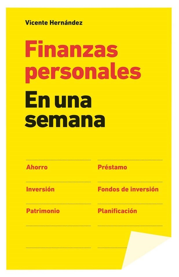 FINANZAS PERSONALES EN UNA SEMANA | 9788498752687 | HERNÁNDEZ,VICENTE | Llibreria Geli - Llibreria Online de Girona - Comprar llibres en català i castellà