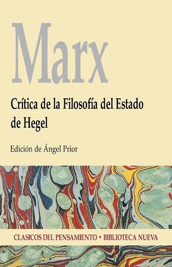 CRITICA DE LA FILOSOFIA DEL ESTADO DE HEGEL | 9788470309823 | MARX | Llibreria Geli - Llibreria Online de Girona - Comprar llibres en català i castellà