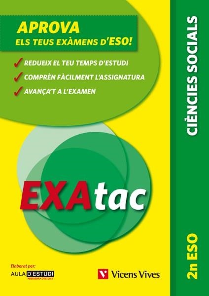 EXATAC-2N CIENCIES SOCIALS | 9788468211251 | AULA D'ESTUDI ASSESSORIA D'ESTUDI S.L. | Llibreria Geli - Llibreria Online de Girona - Comprar llibres en català i castellà