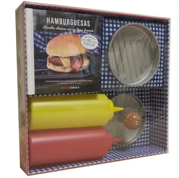 KIT HAMBURGUESAS.RECETAS CLÁSICAS CON UN TOQUE FRANCÉS (KIT LLIBRE + ESTRIS DE CUINA) | 9788448008482 | BURGGRAF,STEVE/PAGLIANO,GUILLAUME/AURIAC,ALEXANDRE | Llibreria Geli - Llibreria Online de Girona - Comprar llibres en català i castellà