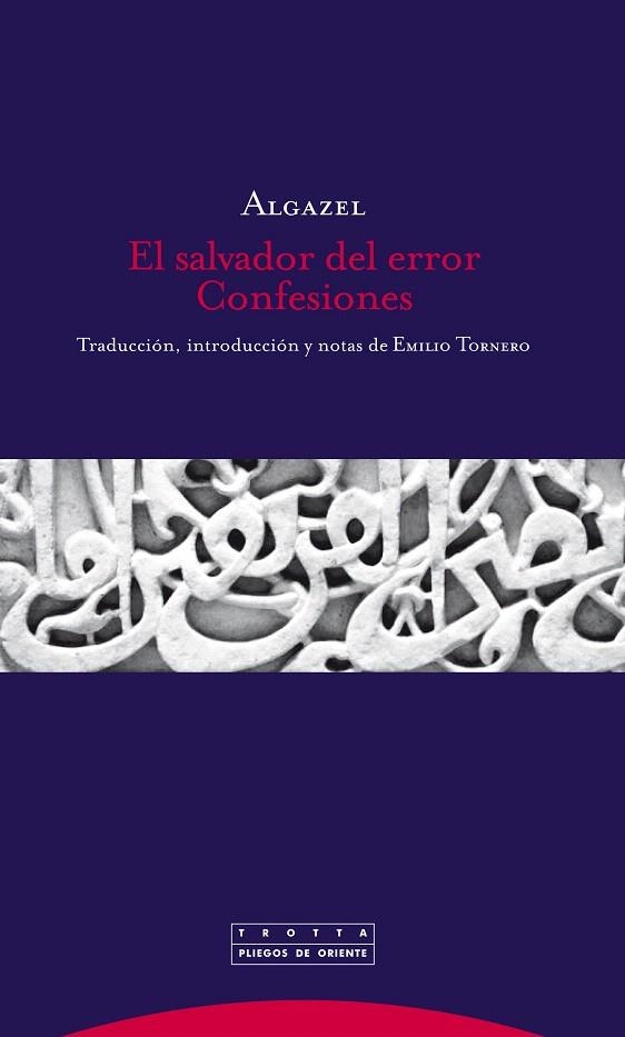 EL SALVADOR DEL ERROR.CONFESIONES | 9788498794625 | ALGAZEL | Llibreria Geli - Llibreria Online de Girona - Comprar llibres en català i castellà