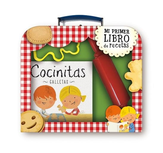 COCINITAS - GALLETAS (MALETÍN LIBRO + RODILLO Y MOLDES) | 9788497546829 | LUPITA BOOKS | Llibreria Geli - Llibreria Online de Girona - Comprar llibres en català i castellà