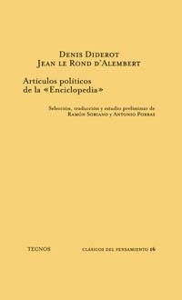 ARTICULOS POLITICOS DE LA ENCICLOPEDIA | 9788430912544 | DIDEROT,DENIS/D'ALEMBERT,JEAN LE ROND | Llibreria Geli - Llibreria Online de Girona - Comprar llibres en català i castellà