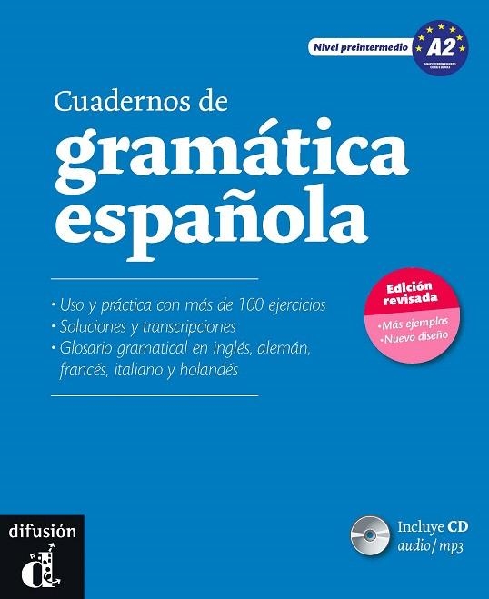 CUADERNOS DE GRAMÁTICA ESPAÑOLA (A2) INCLUYE CD AUDIO/MP3 -NIVEL PREINTERMEDIO- | 9788415620693 | SEIJAS,PILAR/TROITIÑO,SERGIO | Llibreria Geli - Llibreria Online de Girona - Comprar llibres en català i castellà