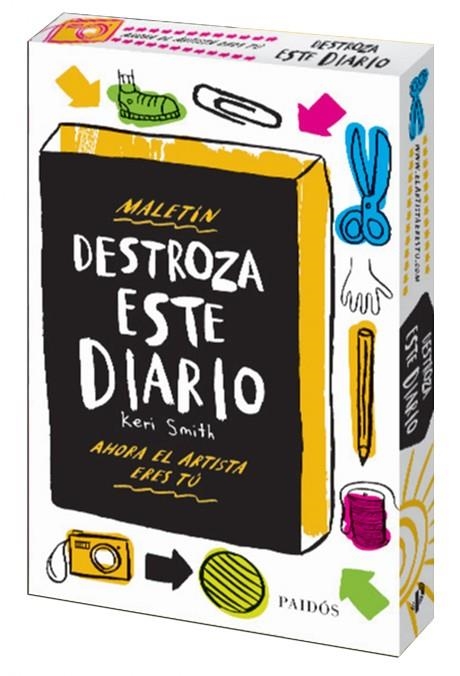 MALETÍN DESTROZA ESTE DIARIO.AHORA EL ARTISTA ERES TÚ | 9788449330209 | SMITH,KERI | Llibreria Geli - Llibreria Online de Girona - Comprar llibres en català i castellà