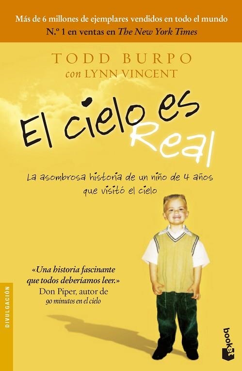 EL CIELO ES REAL.LA ASOMBROSA HISTORIA DE UN NIÑO DE 4 AÑOS QUE VISITÓ EL CIELO | 9788408131724 | BURPO,TODD/VINCENT,LYNN  | Llibreria Geli - Llibreria Online de Girona - Comprar llibres en català i castellà