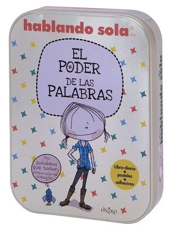 EL PODER DE LAS PALABRAS.LIBRO-DIARIO+POSTALES+ADHESIVOS  | 9788497547833 | HABLANDO SOLA | Llibreria Geli - Llibreria Online de Girona - Comprar llibres en català i castellà