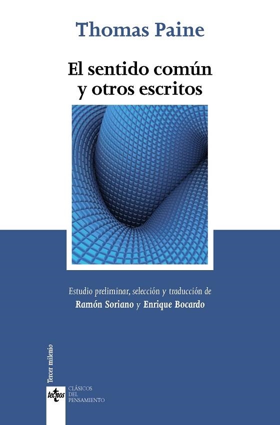 EL SENTIDO COMÚN Y OTROS ESCRITOS | 9788430963645 | PAINE,THOMAS | Llibreria Geli - Llibreria Online de Girona - Comprar llibres en català i castellà