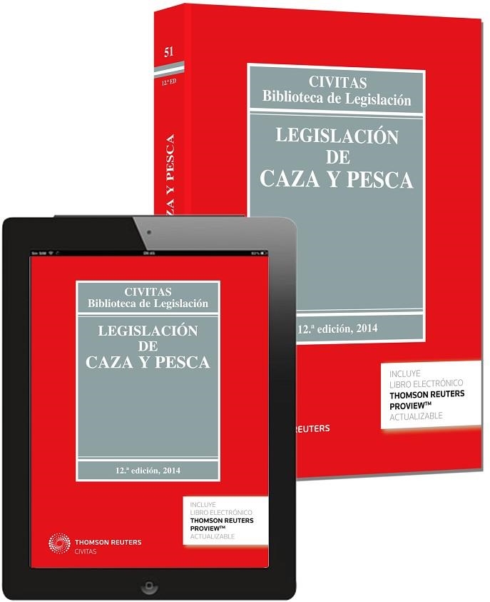 LEGISLACIÓN DE CAZA Y PESCA(12ªED/2014.PAPEL + E-BOOK) | 9788447047208 |   | Libreria Geli - Librería Online de Girona - Comprar libros en catalán y castellano