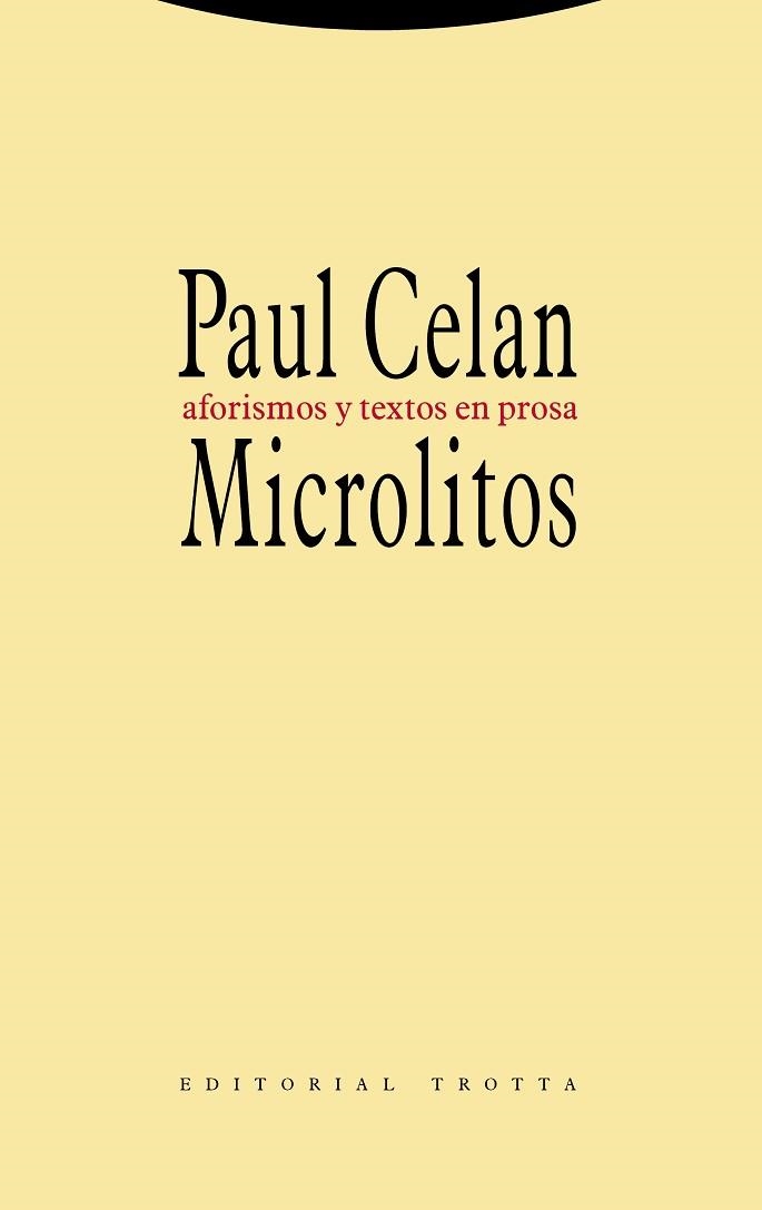 MICROLITOS.AFORISMOS Y TEXTOS EN PROSA | 9788498795264 | CELAN,PAUL | Llibreria Geli - Llibreria Online de Girona - Comprar llibres en català i castellà