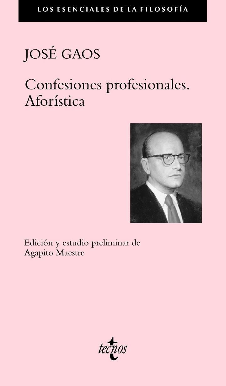 CONFESIONES PROFESIONALES.AFORÍSTICA | 9788430967131 | GAOS,JOSÉ | Llibreria Geli - Llibreria Online de Girona - Comprar llibres en català i castellà