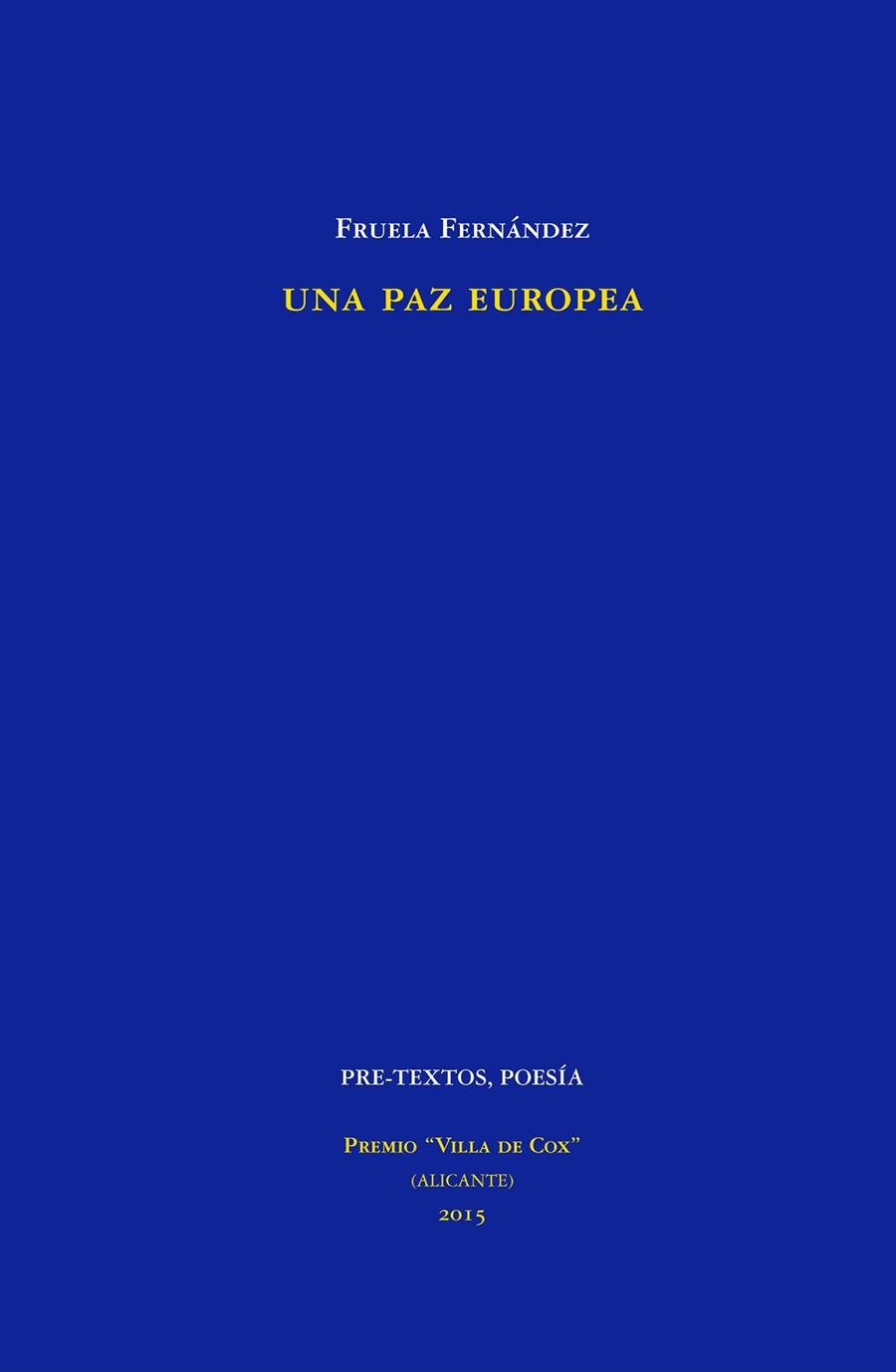 UNA PAZ EUROPEA | 9788416453375 | FERNÁNDEZ,FRUELA | Llibreria Geli - Llibreria Online de Girona - Comprar llibres en català i castellà